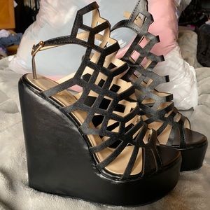 Wedge platform heels